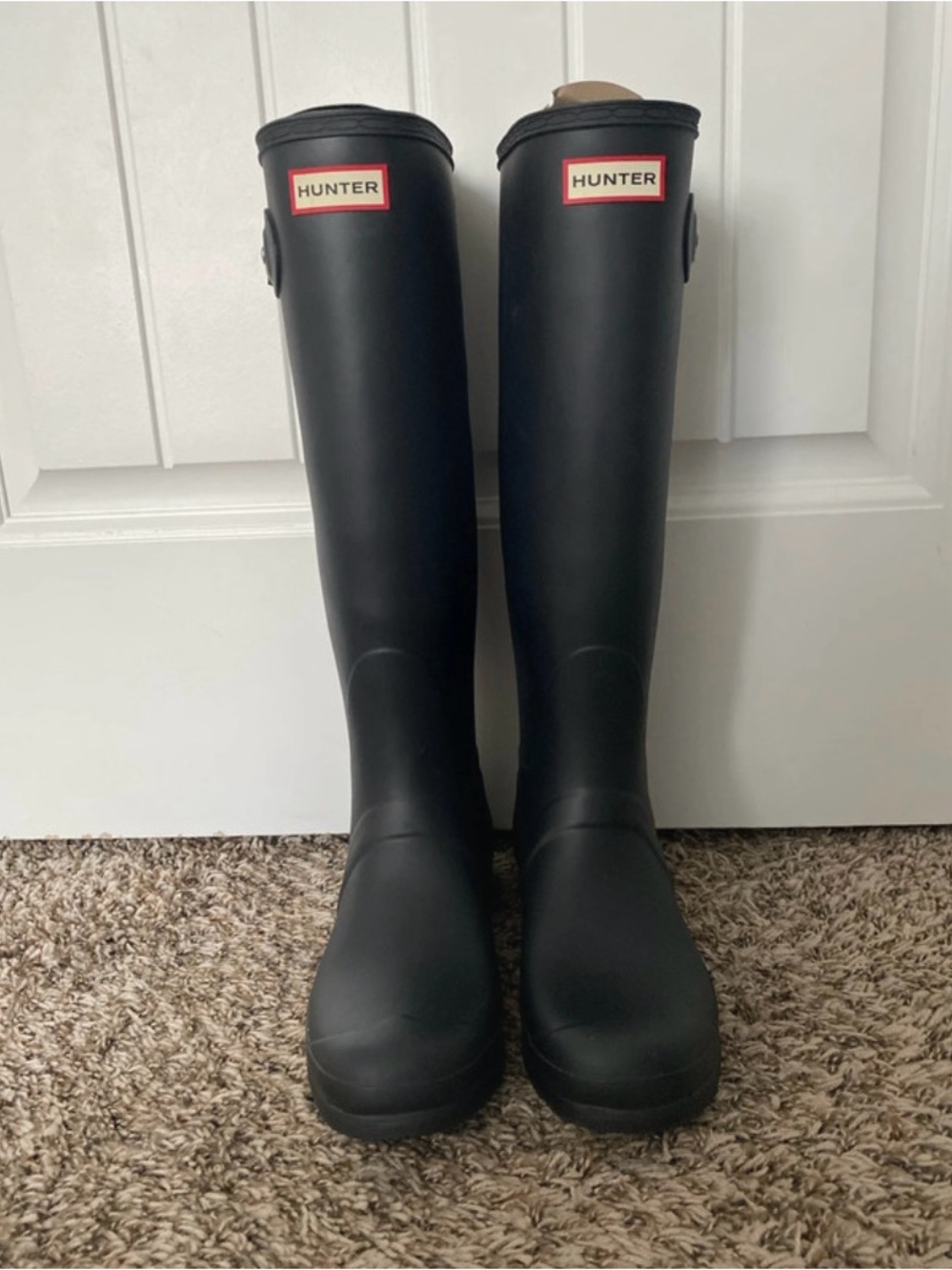 Hunter Women's Matte Black Tall Original Rain Boots